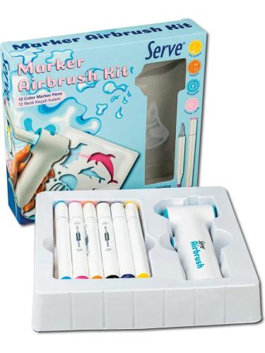 Serve Marker Airbrush Set
