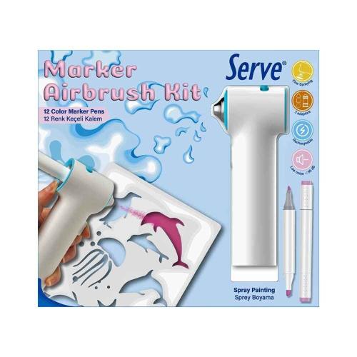 Serve Marker Airbrush Set