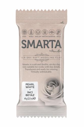 SMARTA HAVAYLA KURUYAN MODELLEME HAMURU METALİK BEYAZ İNCİ (60 GR * 6 * 1)