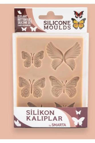 Smarta Silikon Kalıp Zarif Kelebekler Elegant Butterfly