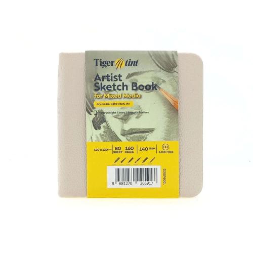 Tigertint Eskiz Defteri Sert Kapak 140gr. 12x12cm 80yp. Bej N:10014053