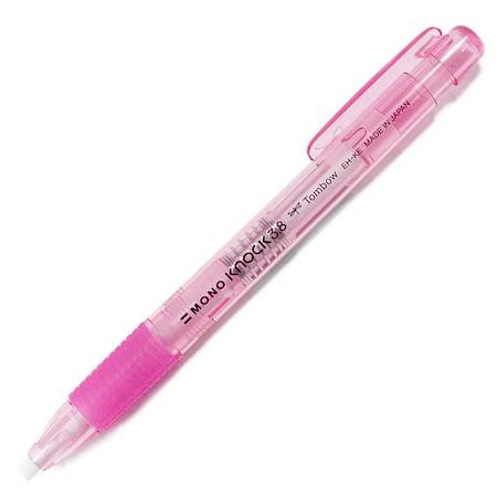 Tombow MONO Knock Kalem Silgi Şeffaf Pembe 3,8mm