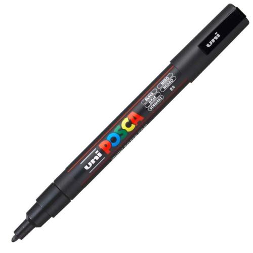 UNİ POSTER MARKÖRÜ POSCA PC-3M 0.9-1.3 SİYAH