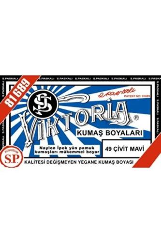 VİKTORİA TOZ KUMAŞ BOYASI ÇİVİT MAVİ 49