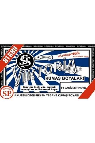 VİKTORİA TOZ KUMAŞ BOYASI LACİVERT 51