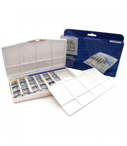 Winsor Newton Cotman Sulu Boya Plus Boyama Seti 24xYarım Tablet