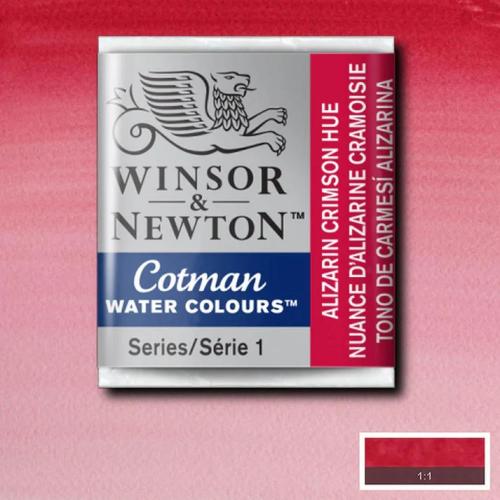 Winsor & Newton Cotman Sulu Boya Yarım Tablet Alizarin Crimson Hue 003
