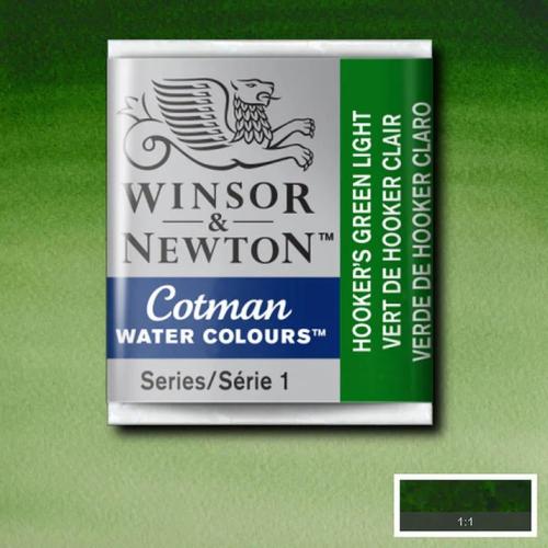 Winsor & Newton Cotman Sulu Boya Yarım Tablet Hooker's Green Light 314