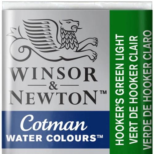Winsor & Newton Cotman Sulu Boya Yarım Tablet Hooker's Green Light 314